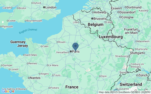 Kaart met locatie Disneyland Resort Parijs